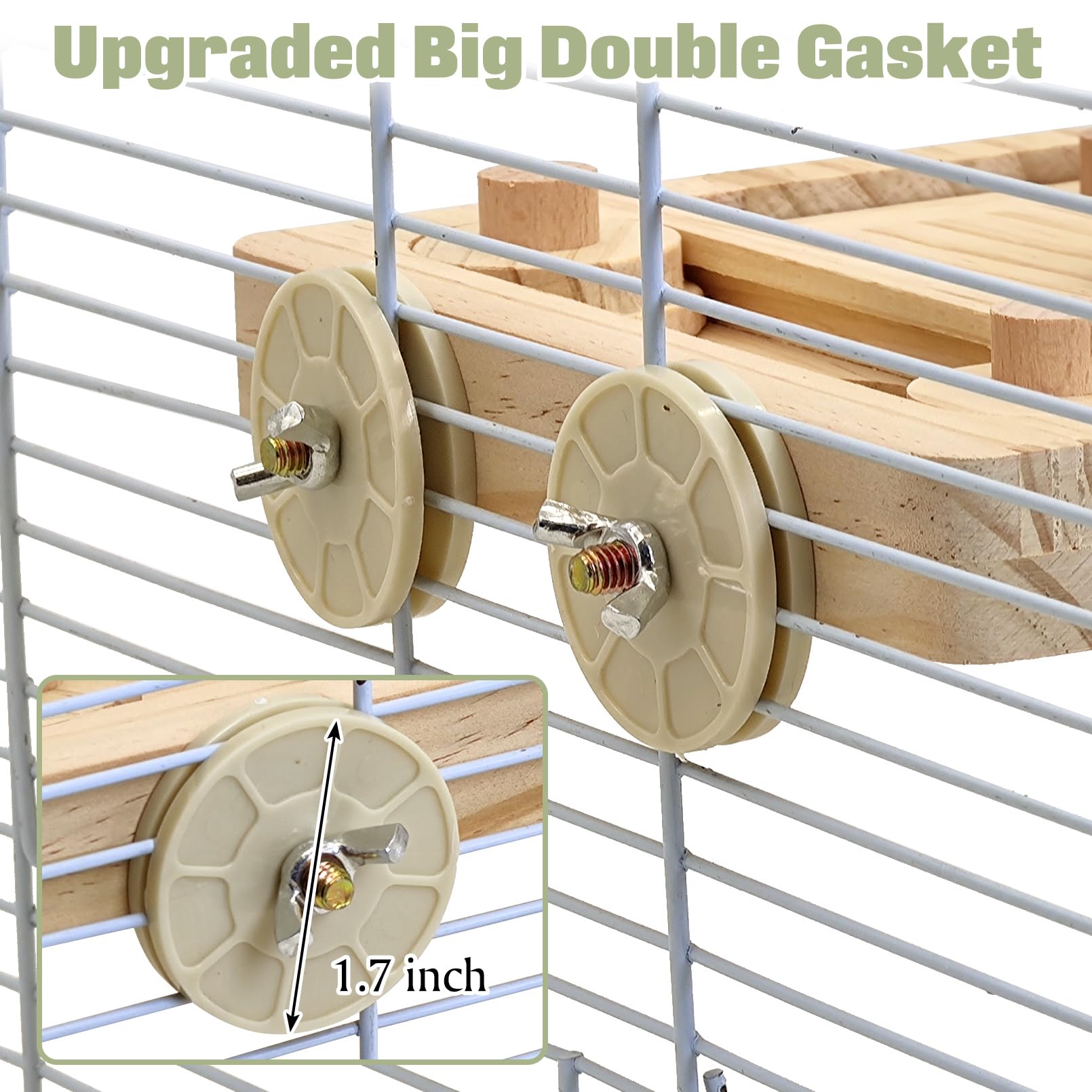 BNOSDM bird-cage-accessory-foraging-toy adds enrichment inside the cage.