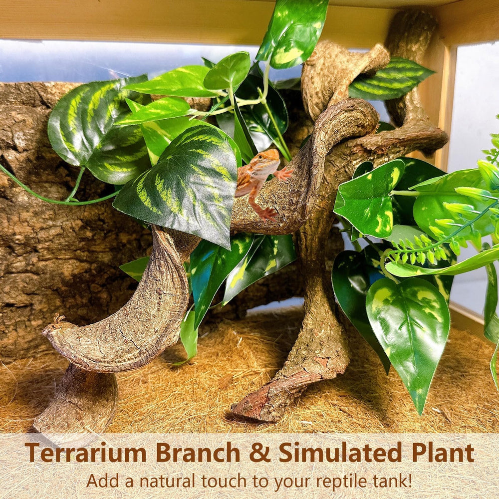 BNOSDM crested gecko climbing branch for exercise and exploration