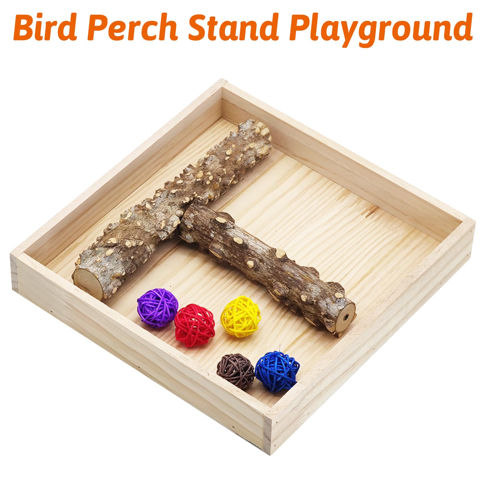 BNOSDM easy-assembly perch tray connects quickly for indoor use