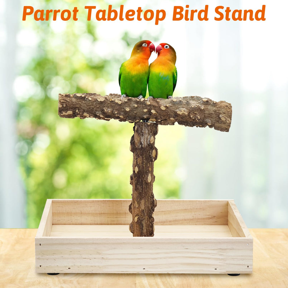 BNOSDM multi-bird perch stand fits budgies and cockatiels comfortably