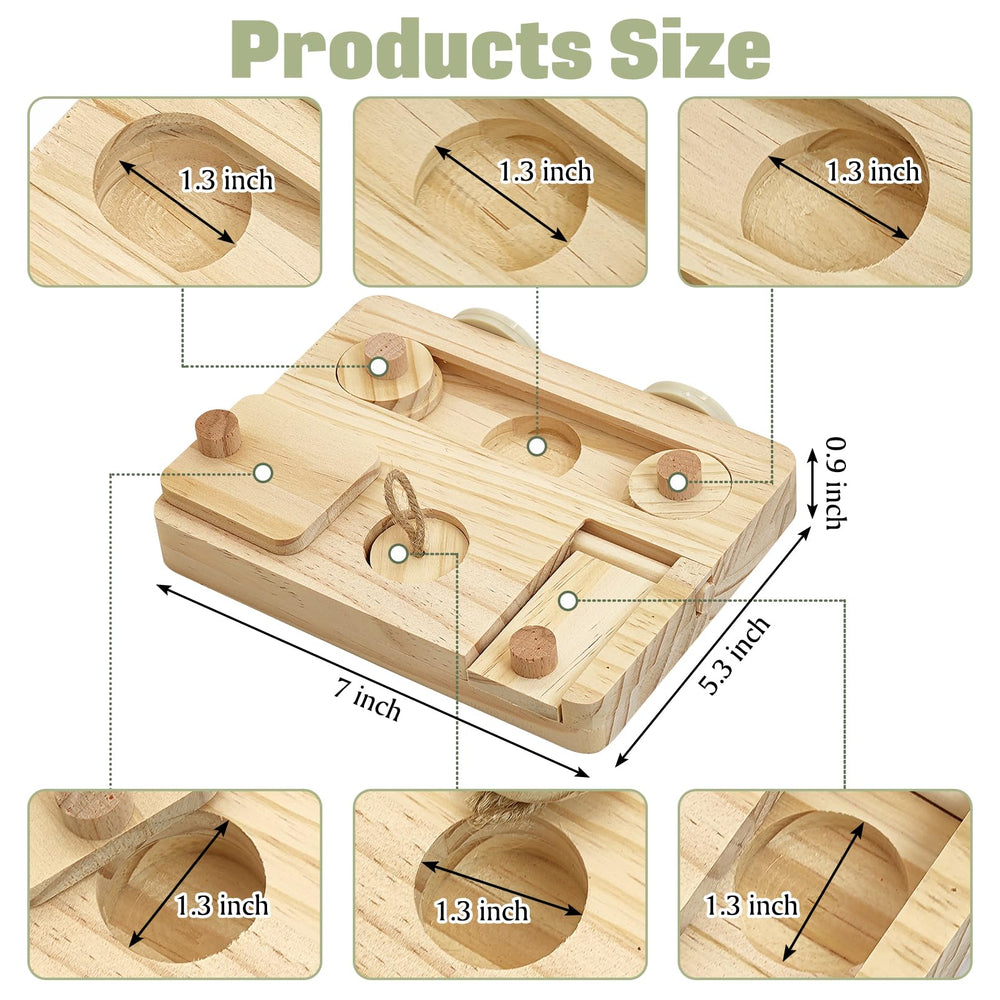BNOSDM natural-wooden-bird-enrichment close-up highlights safe chewing.