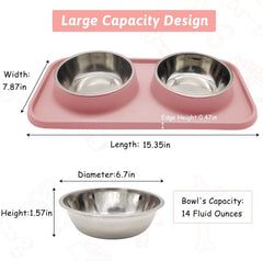 BNOSDM non-slip mat keeps bowls steady during feeding.