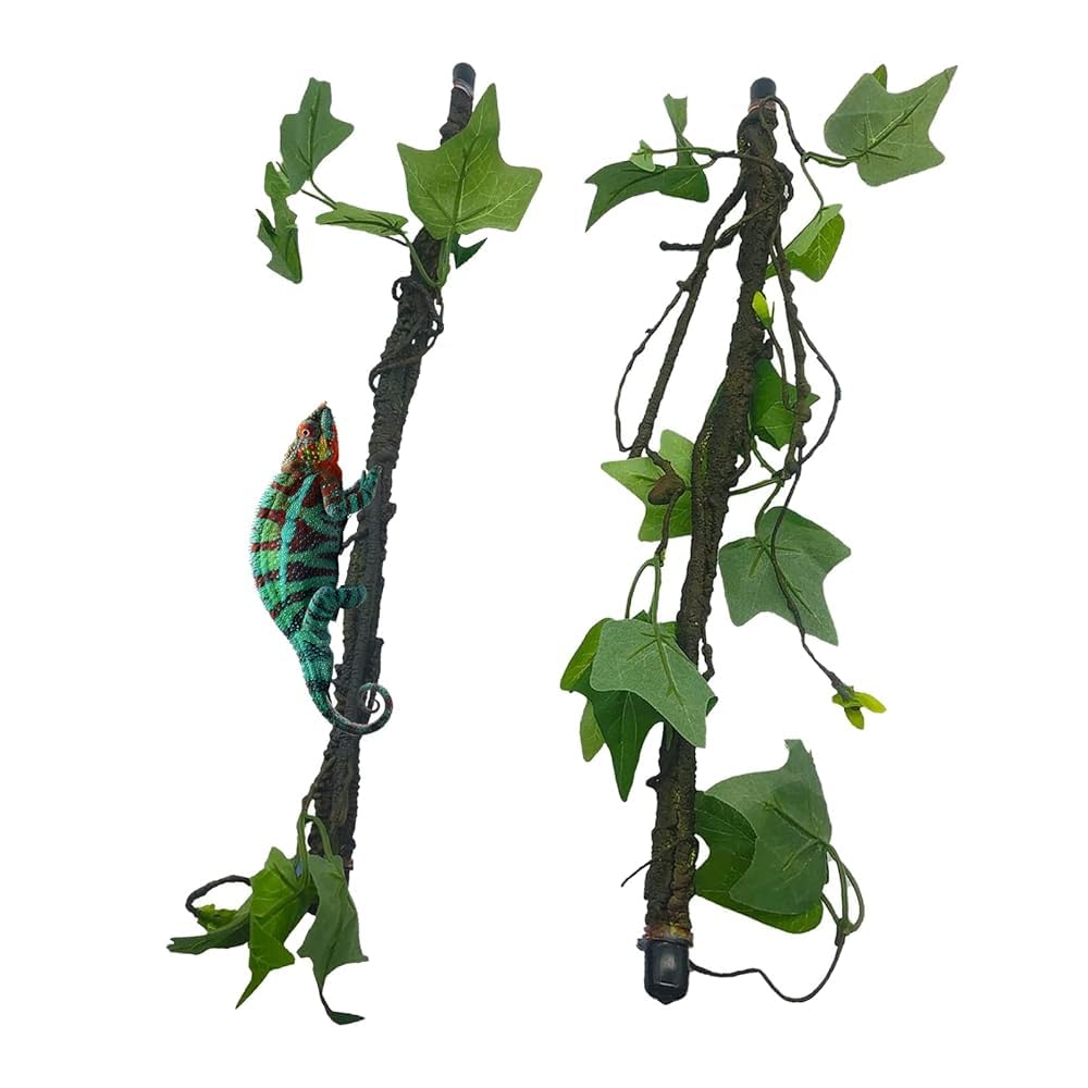 BNOSDM reptile climbing branch bend enhances the terrarium's natural look.