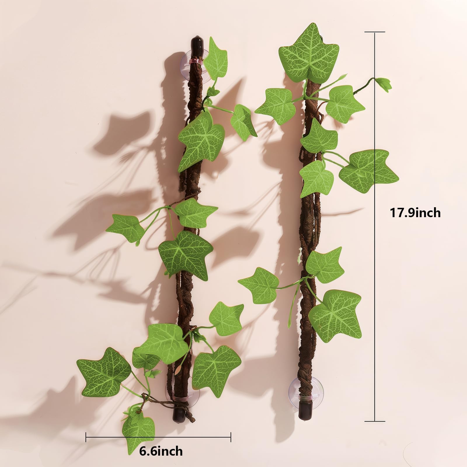 BNOSDM reptile plant leaf vine 2-pack adds jungle realism.