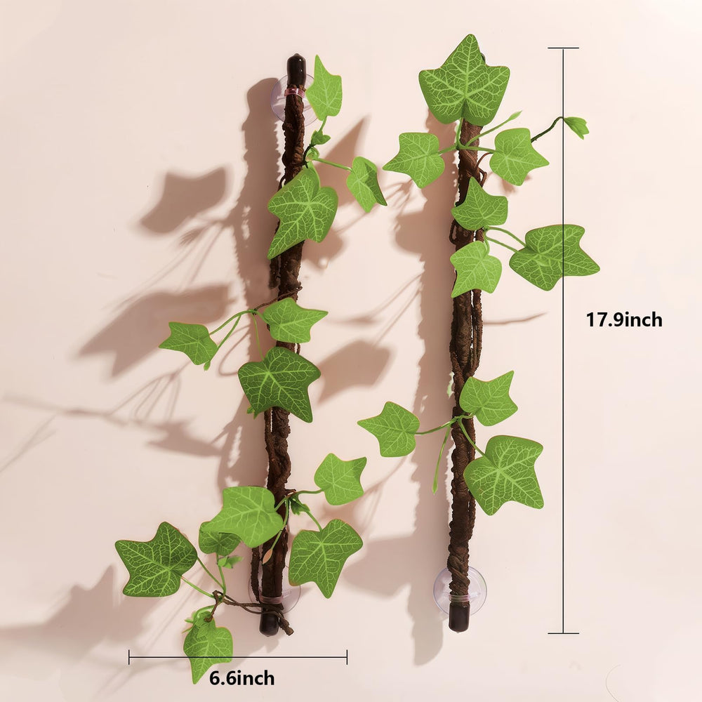 BNOSDM reptile plant leaf vine 2-pack adds jungle realism.