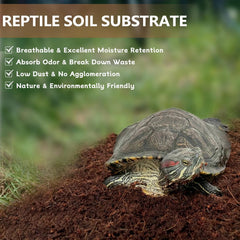 BNOSDM reptile soil substrate close-up fluffy strands for digging.