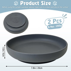 BNOSDM silicone dog bowl suction cup close-up showing secure grip on smooth surfaces.