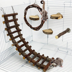 BNOSDM Sugar Glide ladder promotes climbing and coordination for small pets.