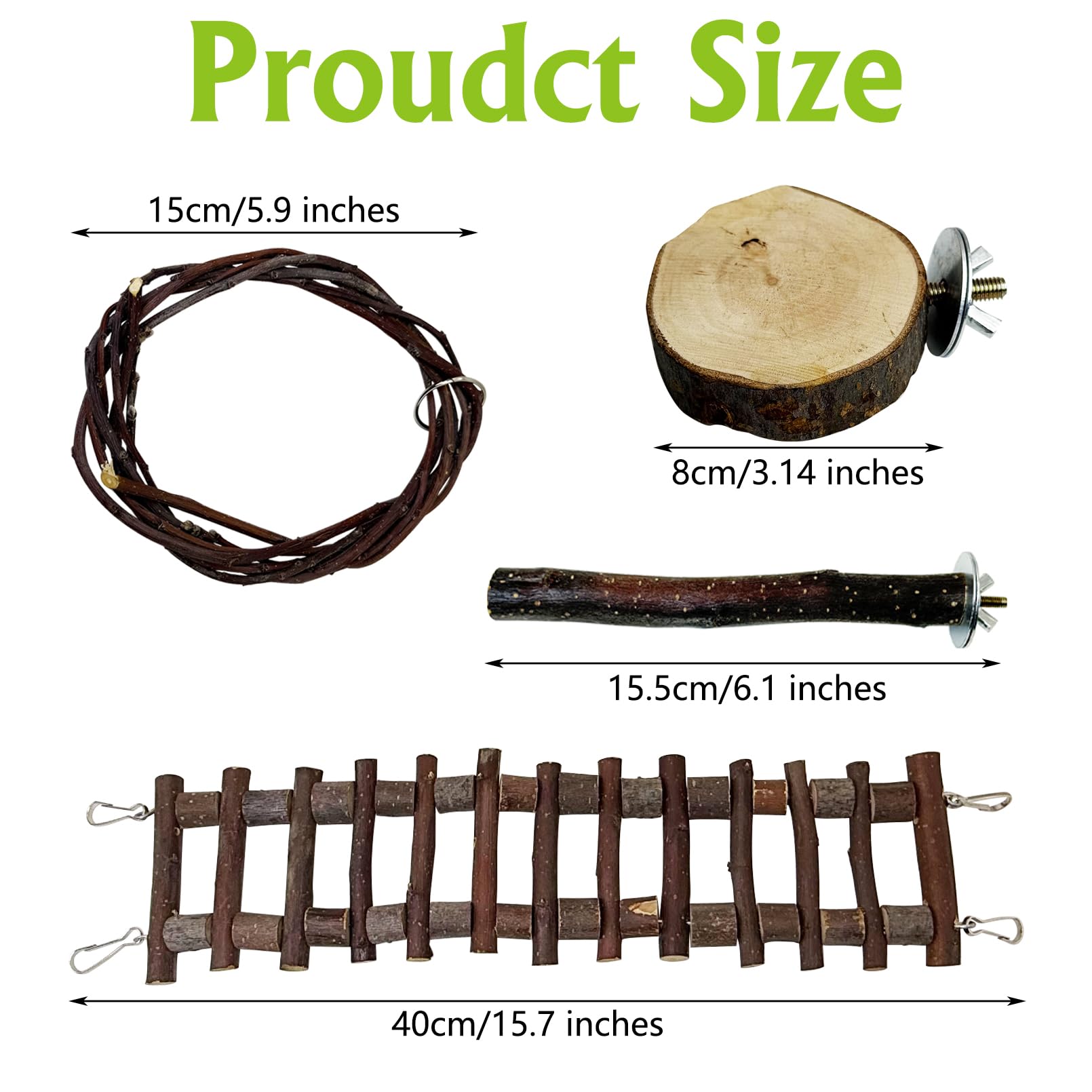BNOSDM Sugar Glide wooden habitat accessory blends with cage decor.