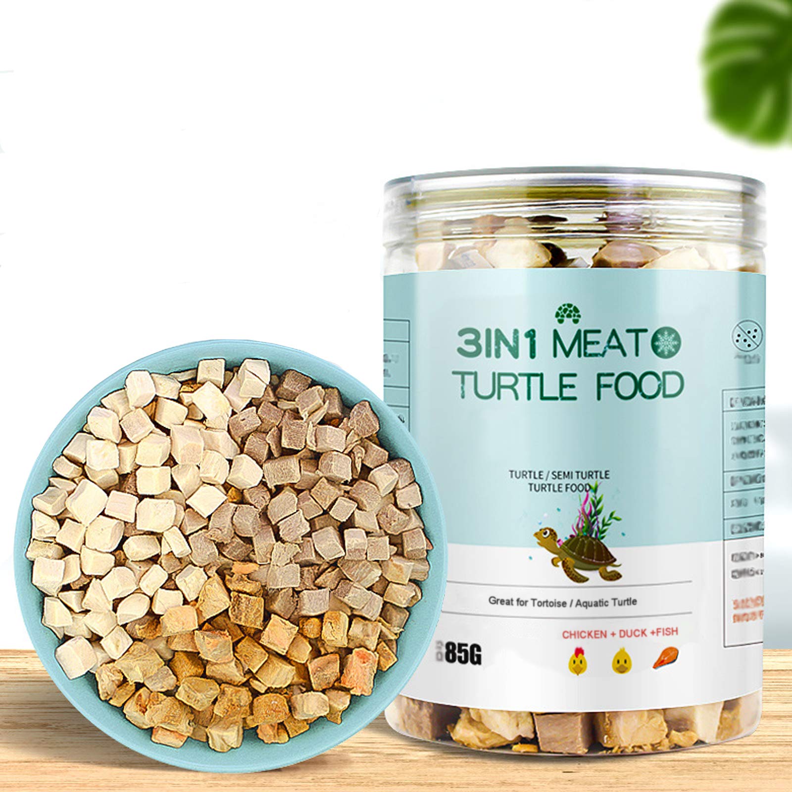 BNYEE 3 in 1 turtle treats packaging for convenient serving