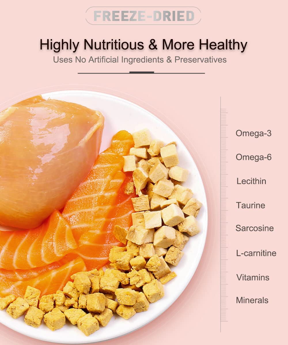 BNYEE freeze-dried chicken bag open highlights fresh aroma.
