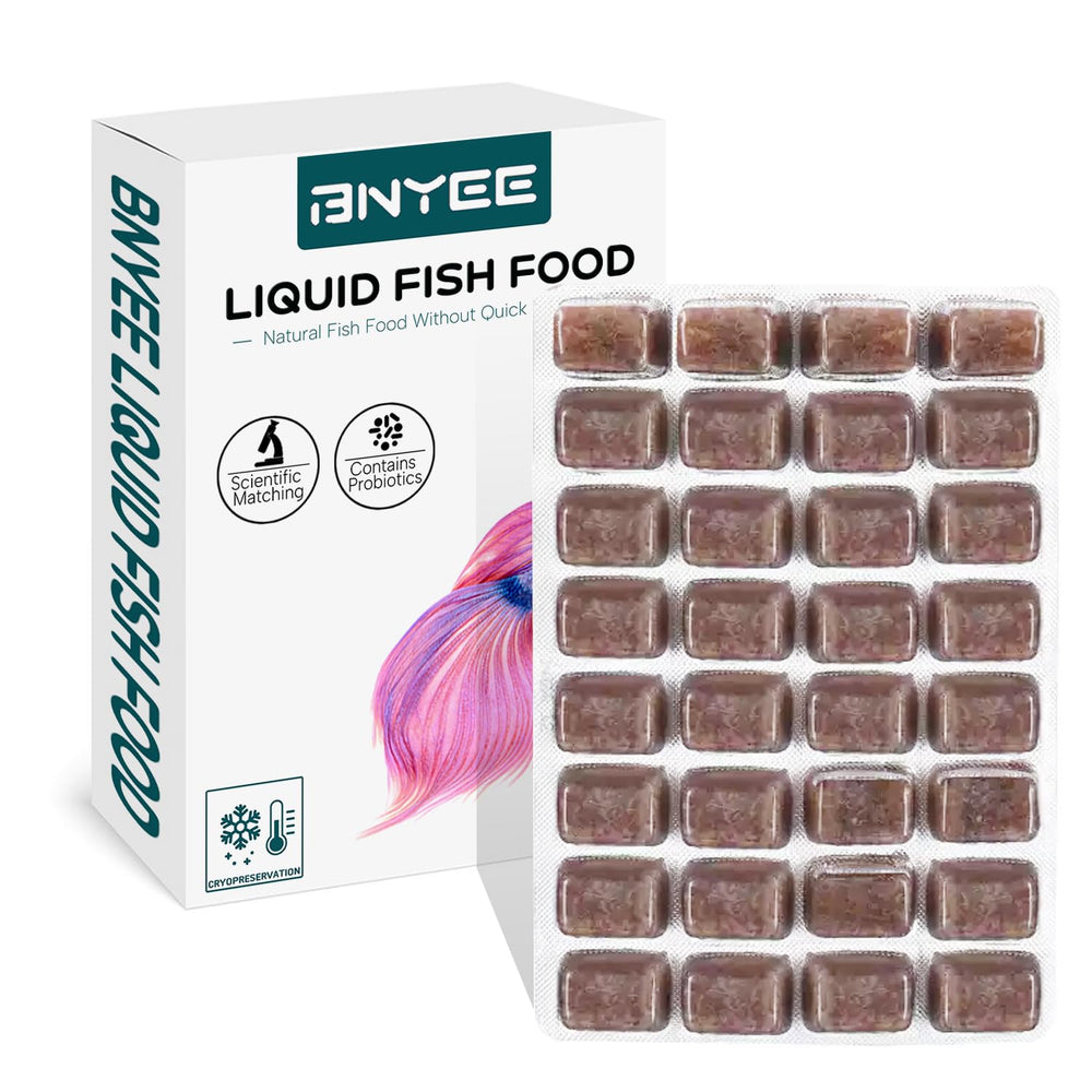 BNYEE Liquid Fish Food bottle for convenient, daily feeding