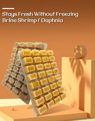 BNYEE Liquid Fish Food being poured into water for fry