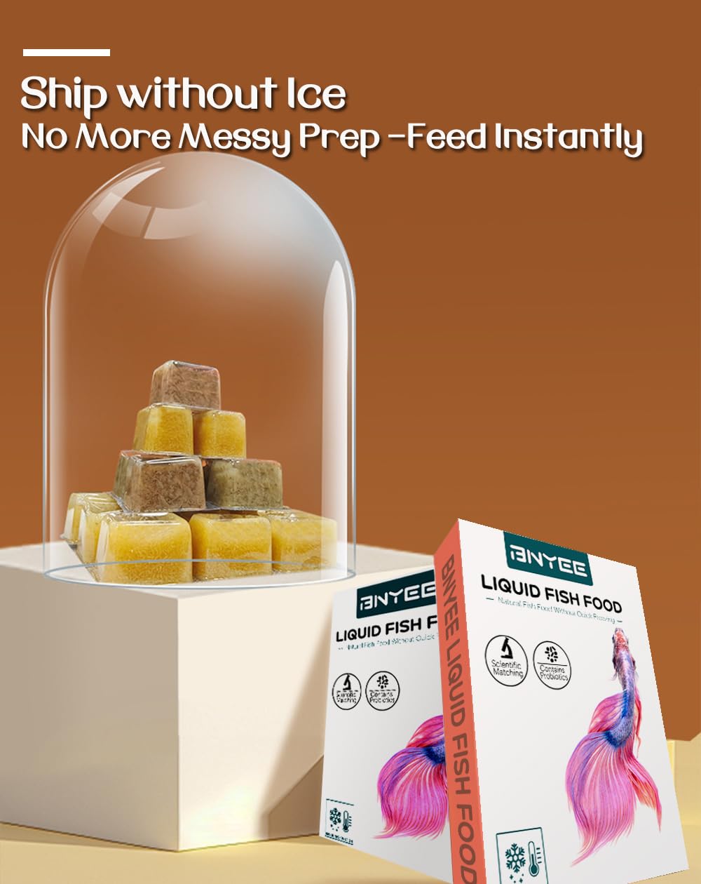 BNYEE liquid fish food designed for seahorses to support vitality and growth