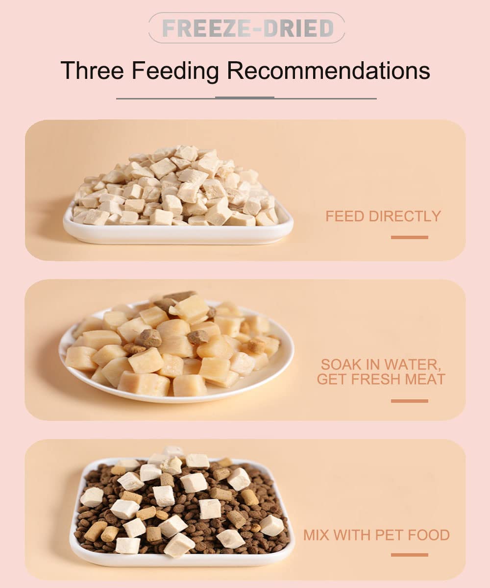 Nutrition-rich BNYEE chicken treats with omega-3 and omega-6 for cats and dogs