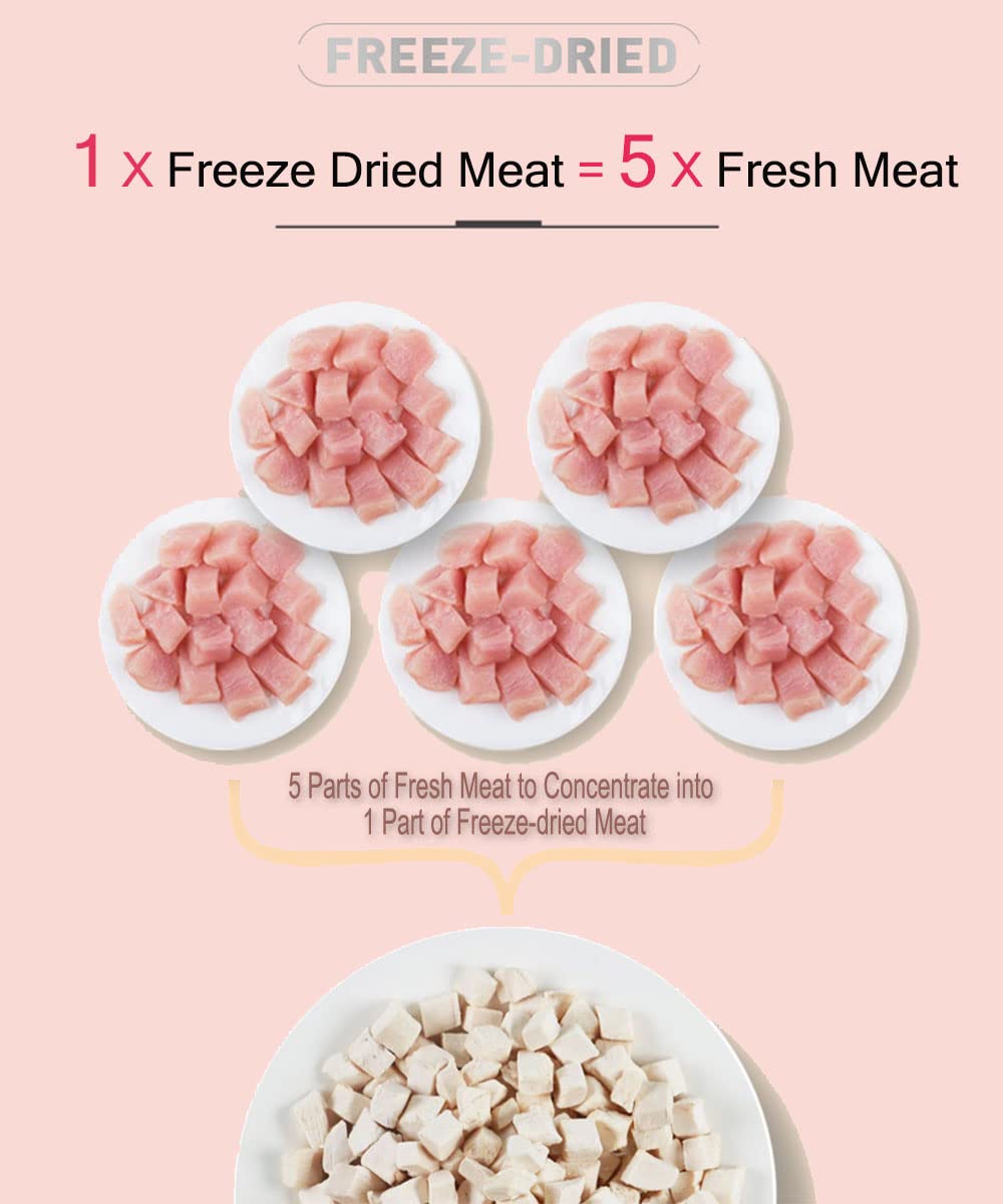 BNYEE three-in-one formula showing chicken, duck and egg yolk variety.