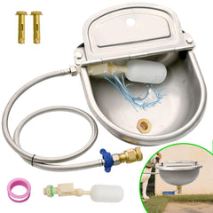 Boajf automatic dog water dispenser with drain hole for easy outdoor cleaning.