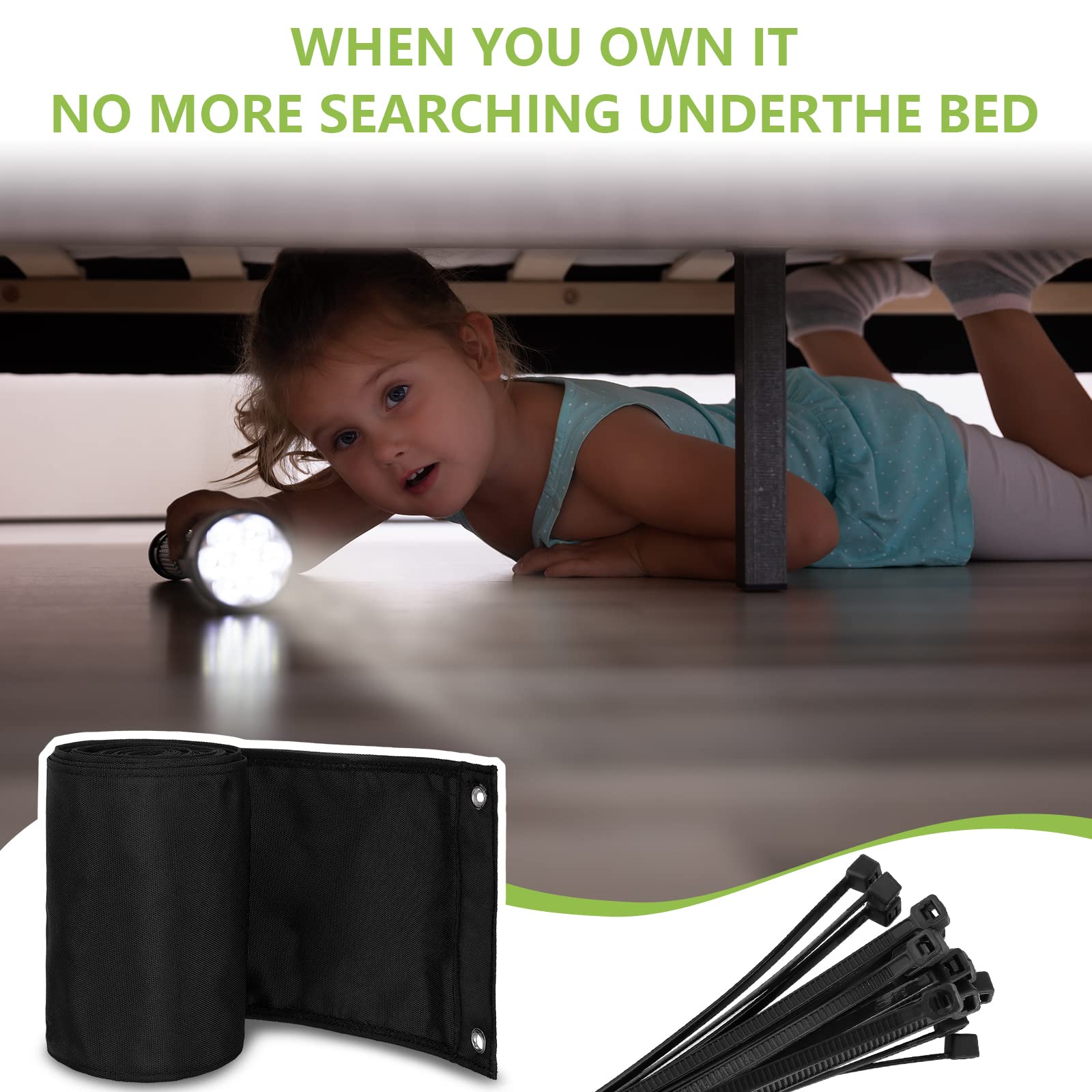 Boao 220x6 inch blocker fits beds with legs up to 16 cm.