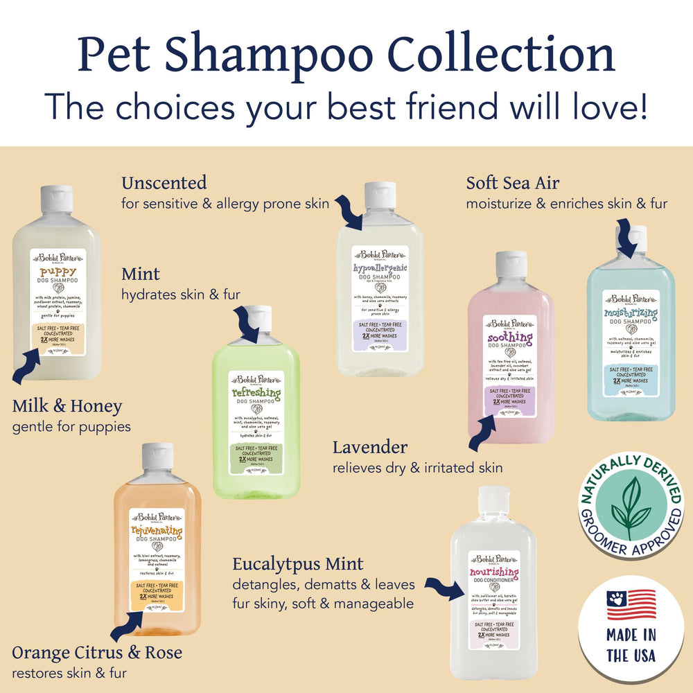 Bobbi Panter Puppy Shampoo after-wash coat looks soft and easy to manage.