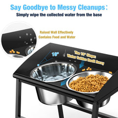 Bobbie Laxi anti-spill rim highlights damp-free floors during meals.