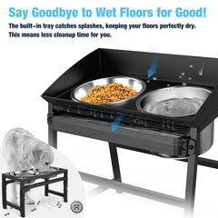 Bobbie & Laxi fifteen-inch tall stand elevates mealtime for big breeds.