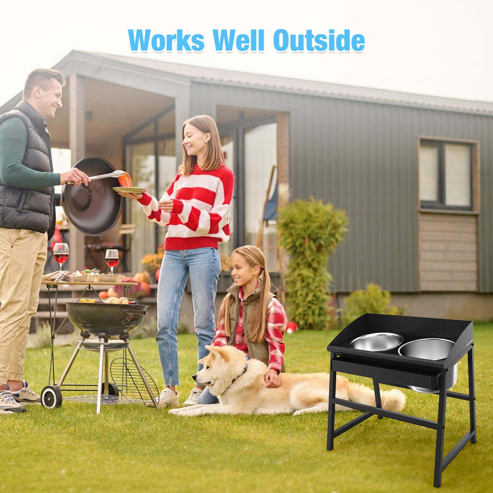 Bobbie & Laxi suitable for indoor and outdoor feeding setups.