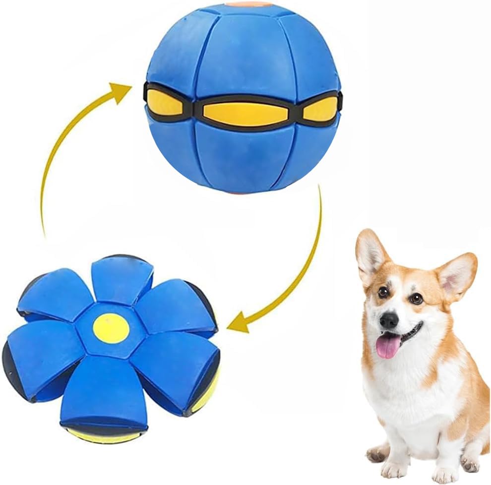 Bobcow UFO Magic Balls showing deformation ball in blue for active outdoor play.
