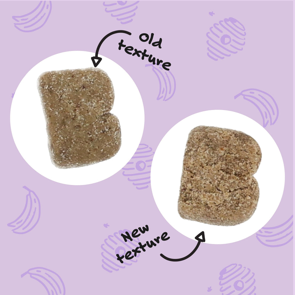 Bocce's Bakery Calming ingredients close-up highlights chamomile and lemon balm aroma.