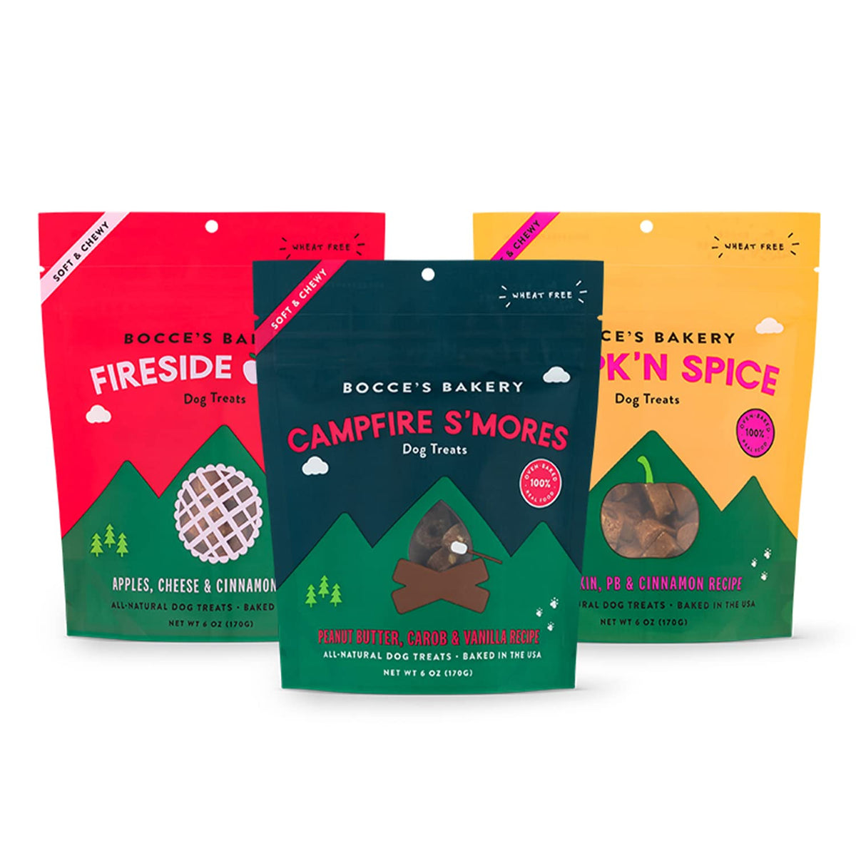 Bocce's Bakery Fire Apple Pie bundle offers chewy, real-ingredient treats for dogs