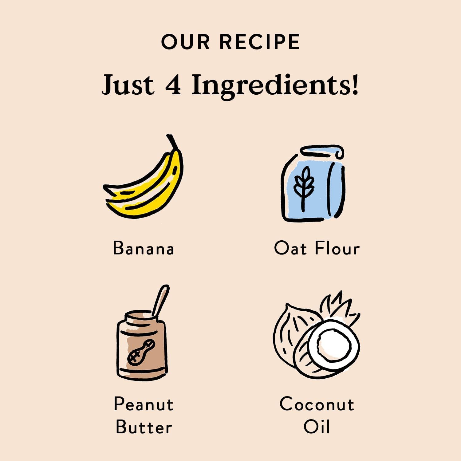 PB & Banana biscuit close-up reveals real ingredients and crunchy texture.