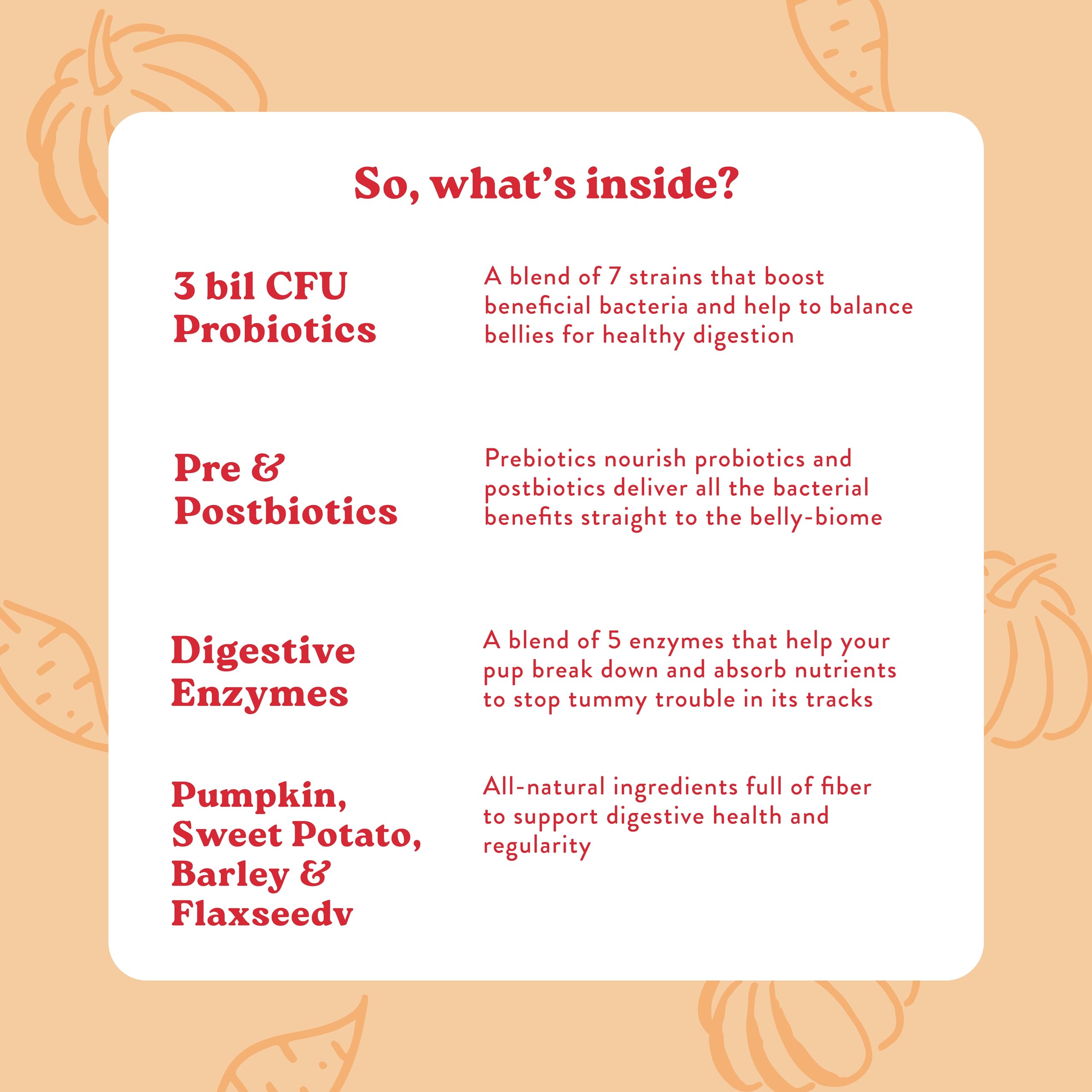 Bocce's Bakery probiotic dog chews — soft, B-shaped texture