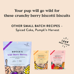 Bocce's Bakery Wild Berry Biscotti Biscuits baked in the USA in small batches.