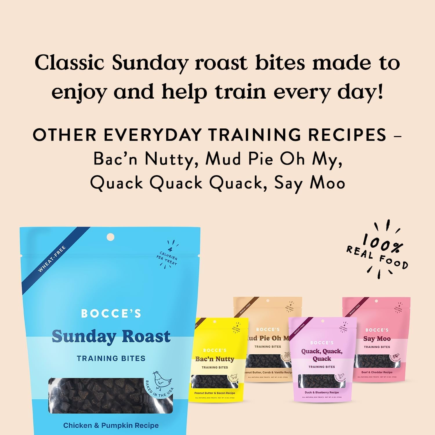 Sunday Roast training bites image, low-calorie rewards for dogs