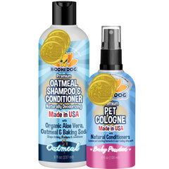 Bodhi Dog baby powder cologne bottle delivering fresh scent for pets