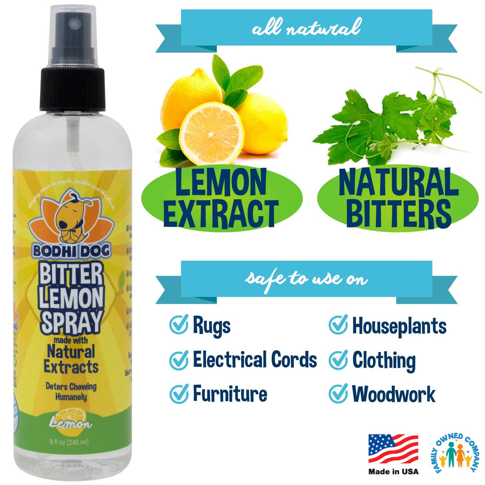 Bodhi Dog Bitter Lemon Spray on cords and furniture for pet training