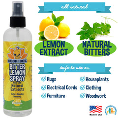 Bodhi Dog Bitter Lemon Spray on cords and furniture for pet training