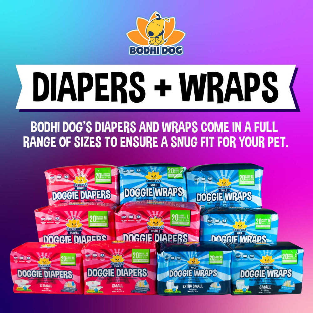 Bodhi Dog diapers with leak-proof edges contain messes