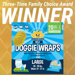 Bodhi Dog wrap showing leakproof barrier for containment during activity.