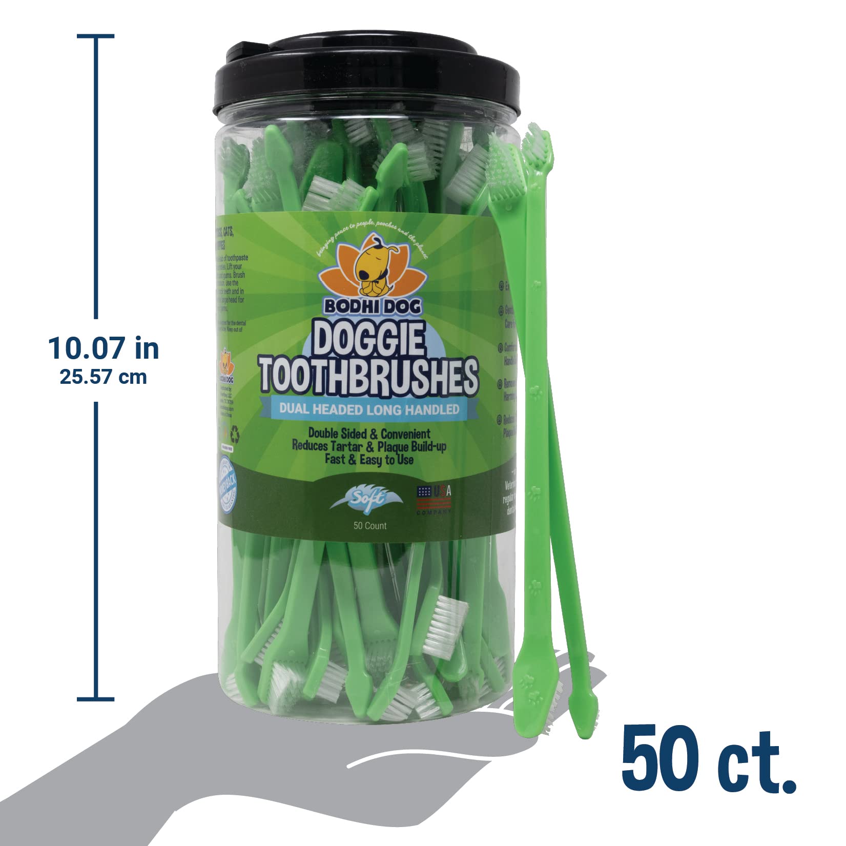 Bodhi Dog packaging image showing product details and care instructions