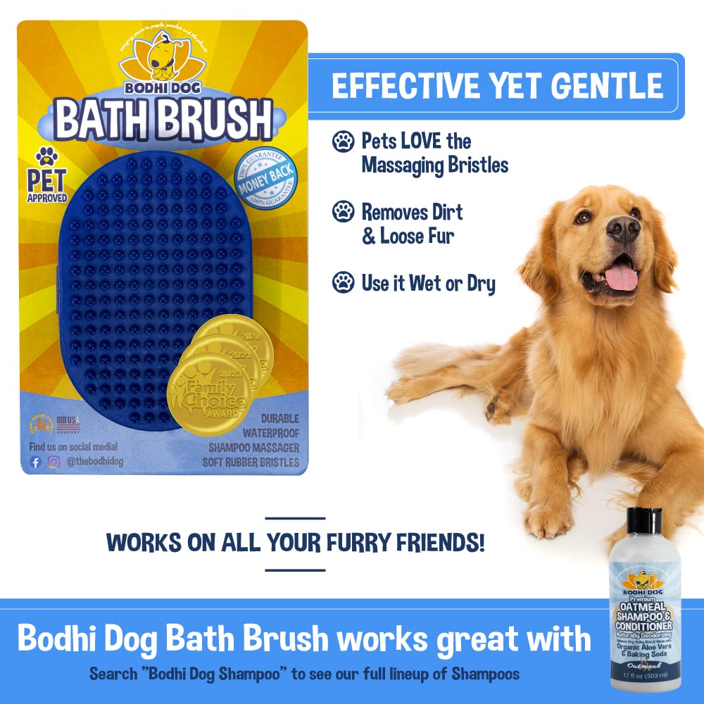 Bodhi Dog Grooming Bundle bath brush with soft rubber tips