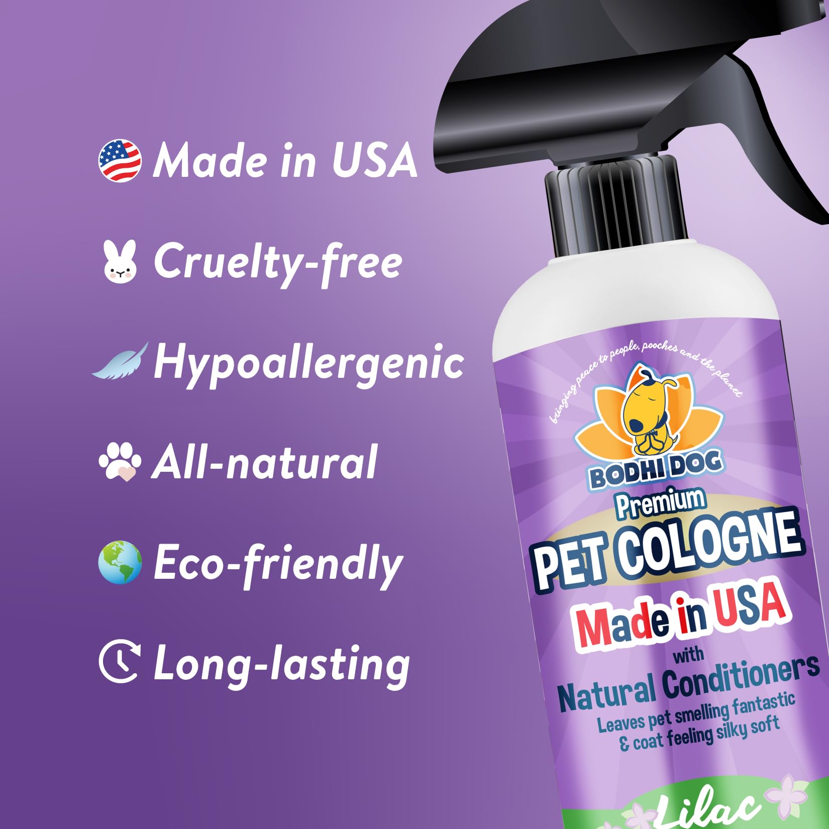 Bodhi Dog Lilac Cologne label close-up highlighting natural ingredients