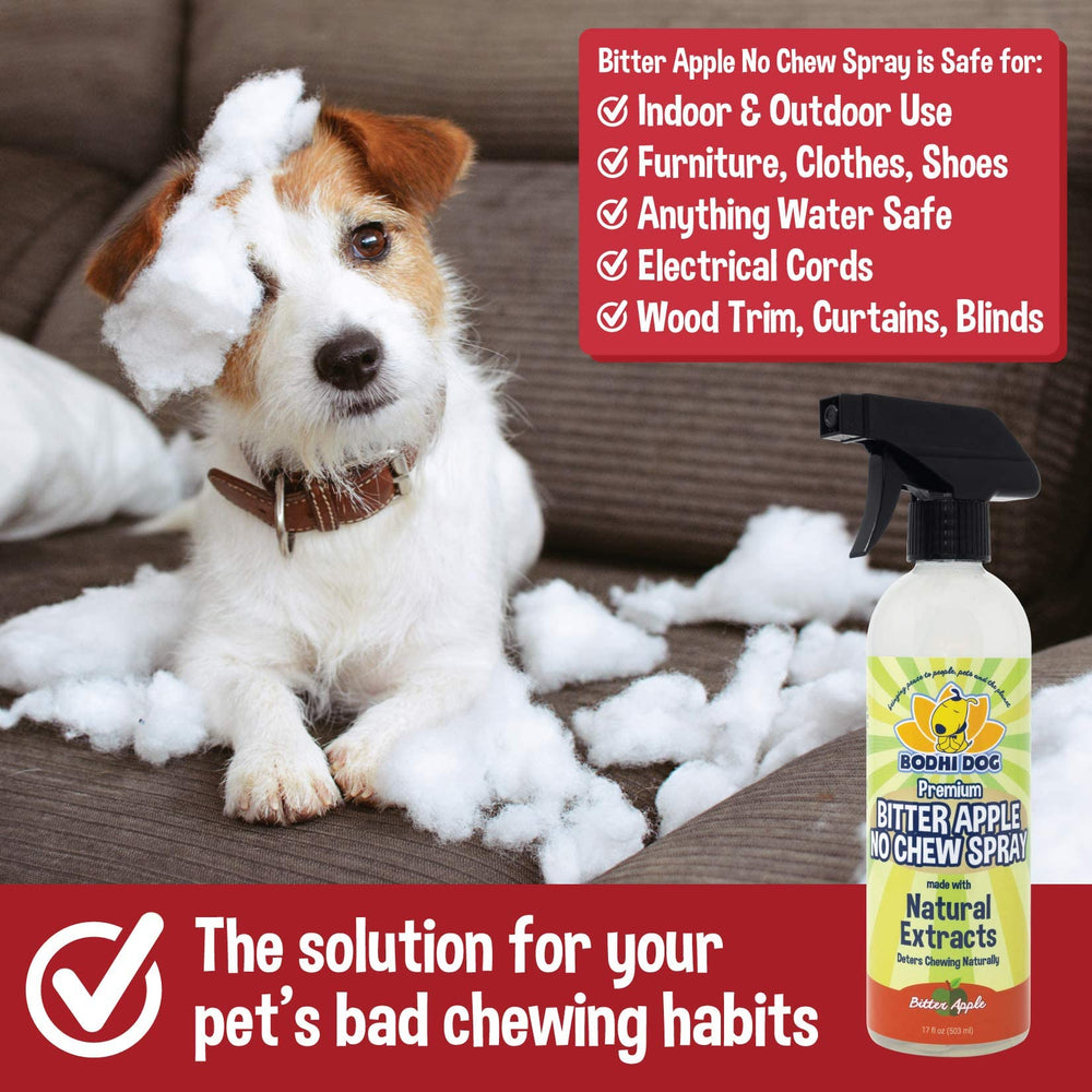 Bodhi Dog No Chew spray on plants protects greenery.