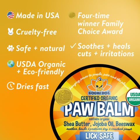 Winter protection with Bodhi Dog Paw Balm for dogs and cats.