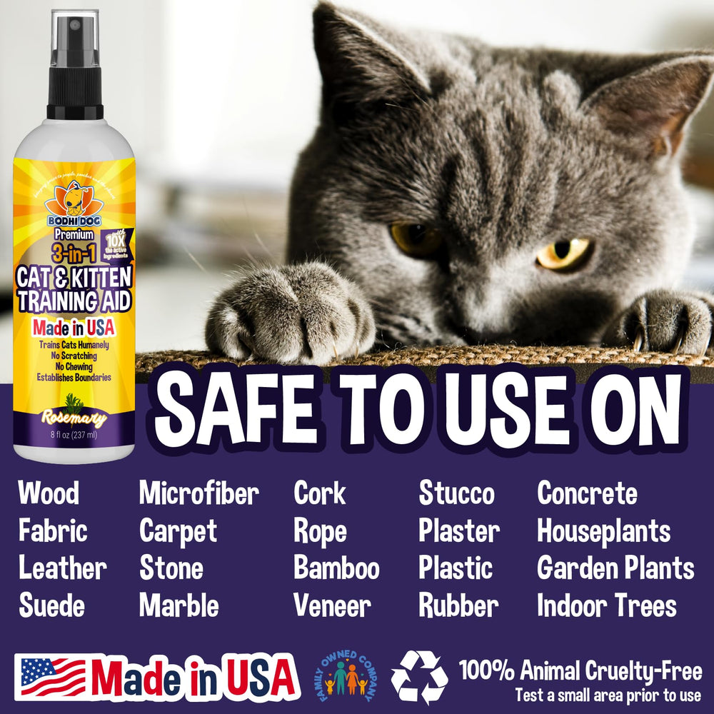 Bodhi Dog deterrent safe around kids and fabrics in use