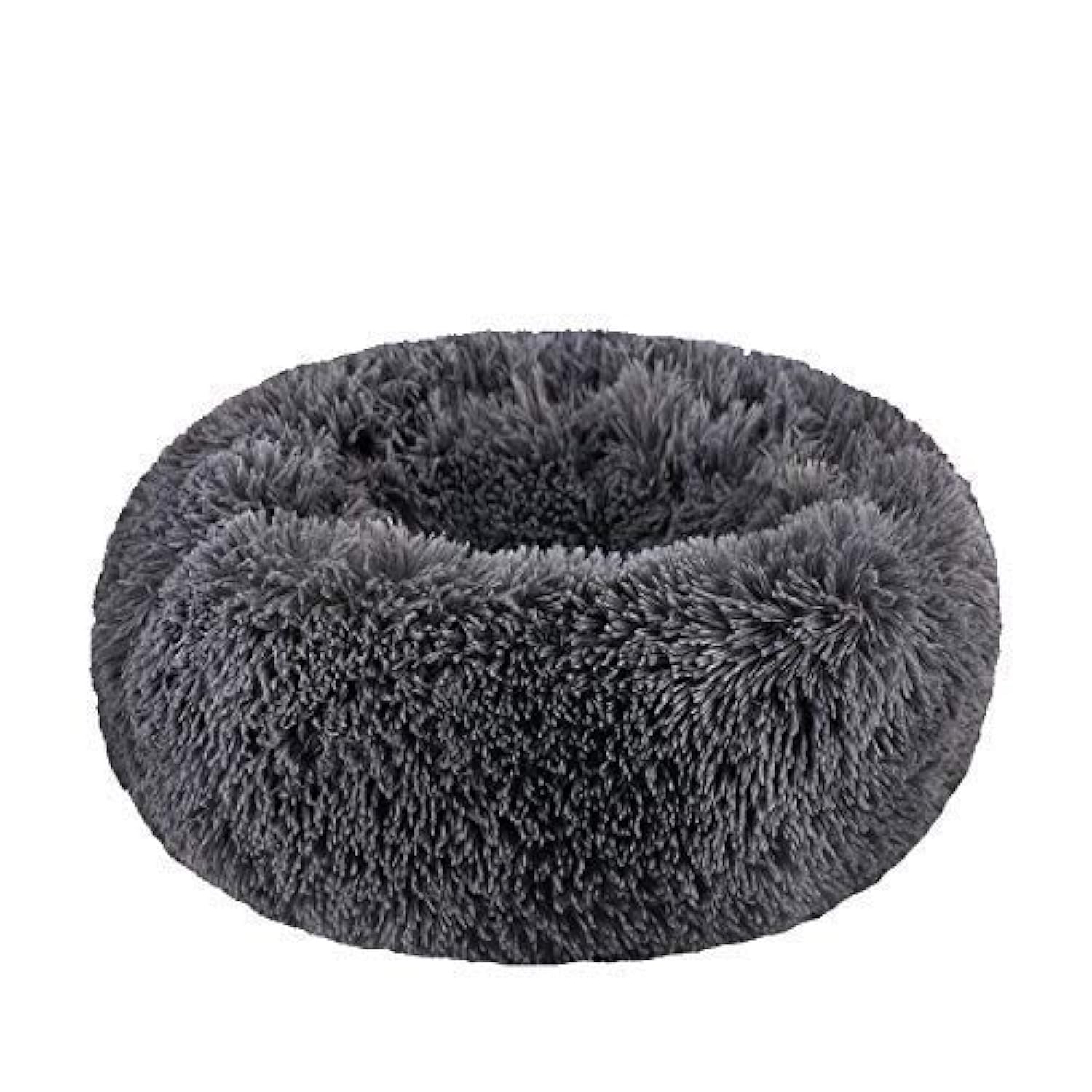 BODISEINT modern soft plush round pet bed 24in offers cozy comfort for cats and small dogs