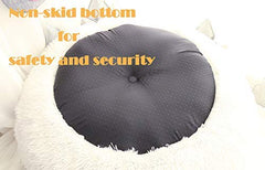BODISEINT soft plush bed with non-skid bottom stays secure on floors.