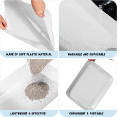 Bokon easy-grip rim litter box simplifies setup and handling.