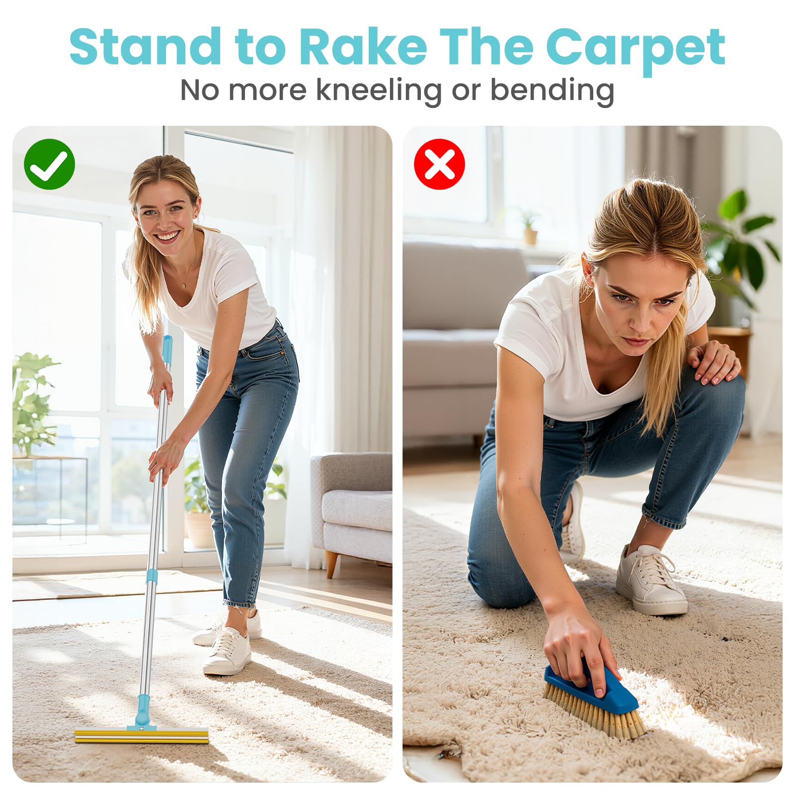Bolfie 180-degree swivel-head reaches under furniture and corners for thorough cleaning.
