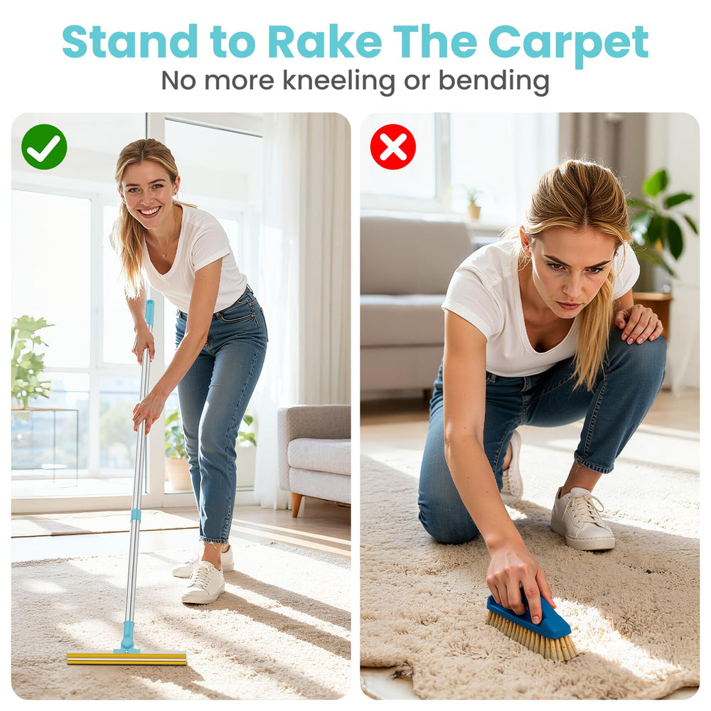 Bolfie 180-degree swivel-head reaches under furniture and corners for thorough cleaning.