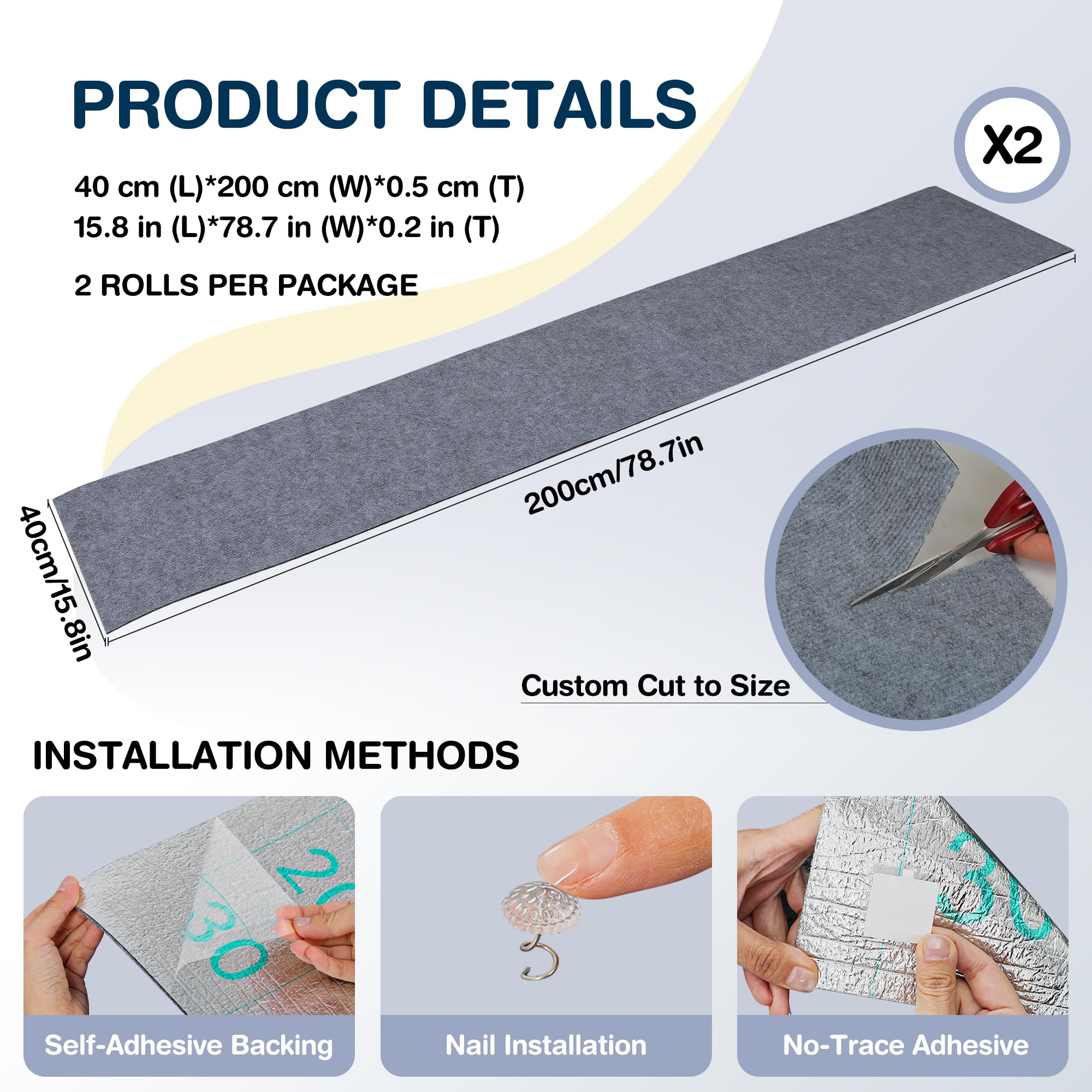 BOLIAN self-adhesive protector for easy peel-and-stick installation on furniture.